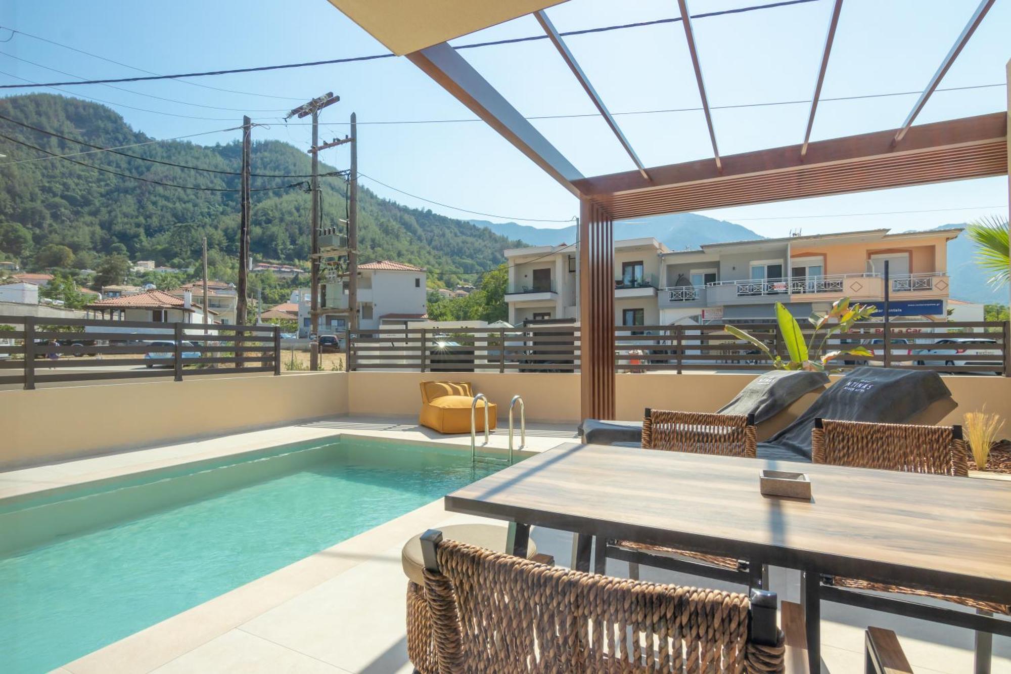 Ntinas Seaside Suites Скала-Потамиас Экстерьер фото